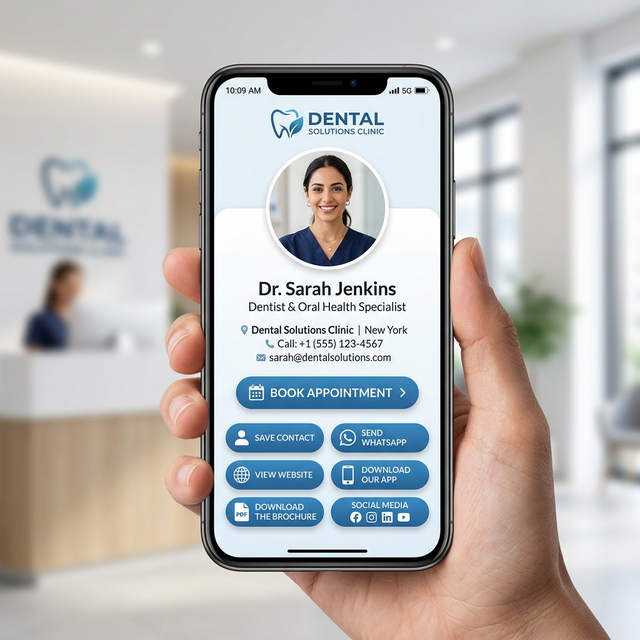 Dental Clinic Digital Business Card
