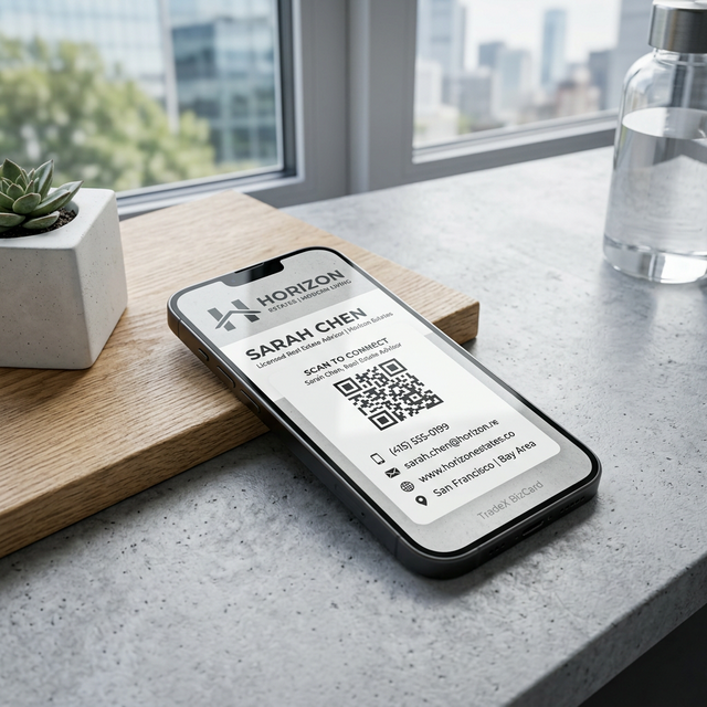 Modern Architecture Real Estate Digital Business Card Sample